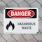 Signmission Hazardous Waste Danger Sign, Plastic, 10in W x 7in L, 2PK OS-2PACK-DS-P-710-L-2026 - alternate 4